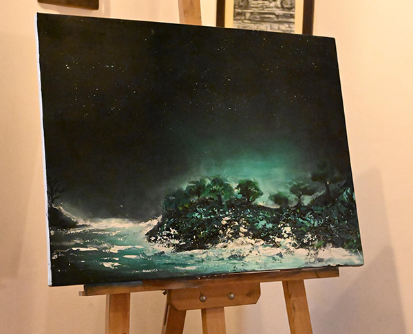 Painting of an island